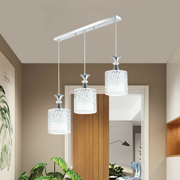 Orren Ellis 3 Lights Modern Pendant Light Metal Hanging Ceiling Light W